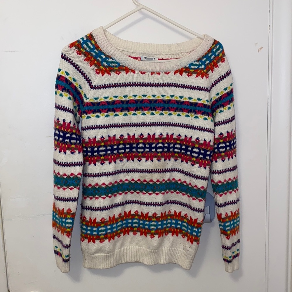 Old Navy knit sweater with fun design
